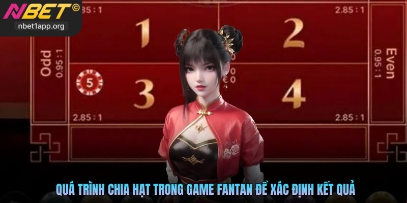 Quá trình chia hạt trong game FanTan để xác định kết quả